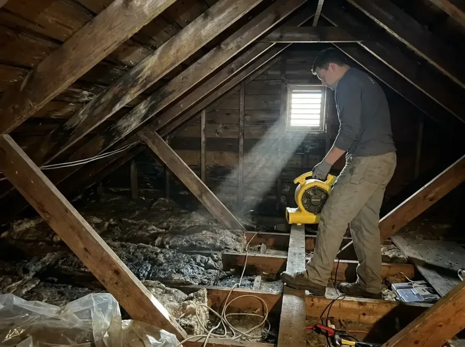 attic-water-damage-drying-proc-007 — frequently asked questions, Emergency Water Extraction & 24/7 Flood Response in Kouts,…